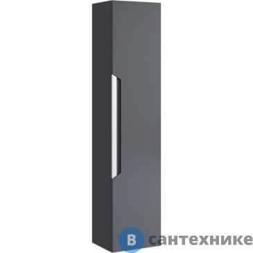 картинка Пенал Aqwella CUBE 30 CUB0503GR (подвесной, 30*25*133, серый матовый)