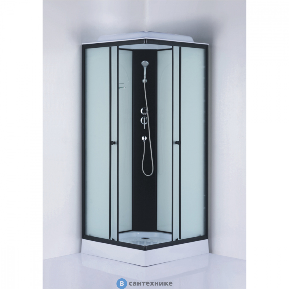 Душевая кабина Loranto CS-992EBTM/W-90 900x900x2150 поддон 14 см
