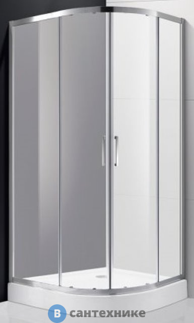 Душевой уголок Cezares MOLVENO-R-2-100-P-Cr (1000x1000x1900) без поддона