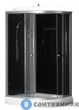 картинка Душевая кабина Loranto CS-66121L G 120*80*215 чёрное