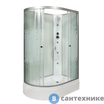 картинка Душевая кабина Deto L 720 R N с гидромассажем (120х80х200 см)