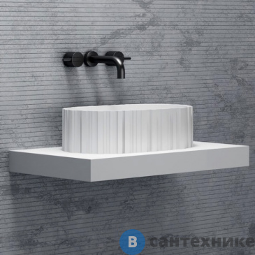 картинка Раковина ABBER Stein AS2655 накладная, белая матовая