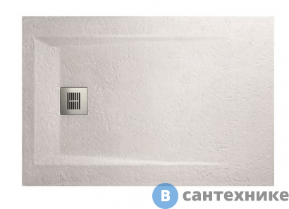 картинка Душевой поддон Sanitana ROCKS SP3013E8320100000 1000х800 белый