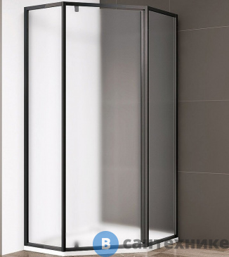 картинка Душевой уголок CEZARES ECO-O-P-1-90-P-NERO без поддона