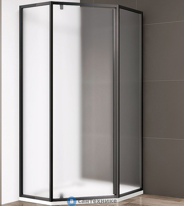Душевой уголок CEZARES ECO-O-P-1-90-P-NERO без поддона