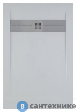 картинка Душевой поддон Aquanet 012G Delight 1600х900х30мм, крышка из нерж, без сифона, серый камень (258887)