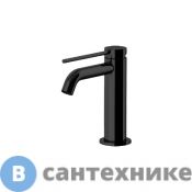 Смеситель Gattoni CIRCLE TWO для раковины на 1 отверстие, с донным клапаном, NERO OPACO (9142/91NO)
