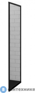 картинка Боковая панель RGW Z-02B чёрный/Прозрачное/6 мм 80*200 (06220208-14)