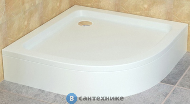 Душевой поддон RGW STYLE 90*90*3.5 h 22 белый/полукруг (FW5-8) (16180499-11), без сифона