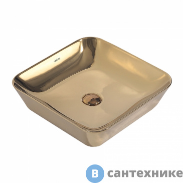 картинка Раковина ABBER Rechteck AC2205GG золото накладная
