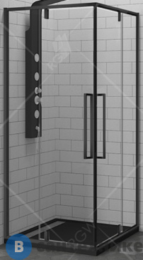 картинка Душевой уголок RGW SV-33 B 90*90*200 квадрат/чёрный/прозрачное/6 мм (06323399-14) без поддона