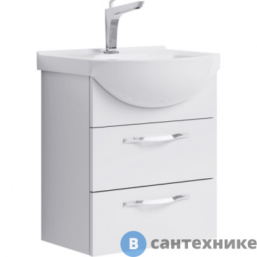 картинка Тумба под раковину Aqwella ALLEGRO 50 Agr.01.05/2 (подвесная, белый)