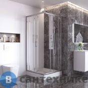 Душевой уголок  Taliente TA-10102-1CP 100х100 стекло прозрачное 6 мм, без поддона