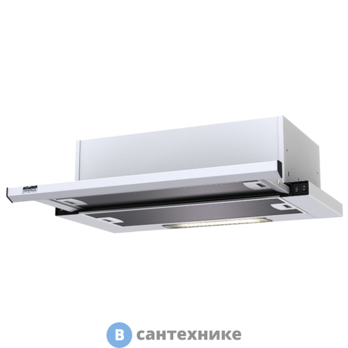 Вытяжка кухонная Krona Kamilla slim 600 white (2 мотора)