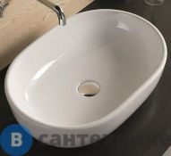 Раковина Art & MAX накладная AM-5006, белый, 590х405х145