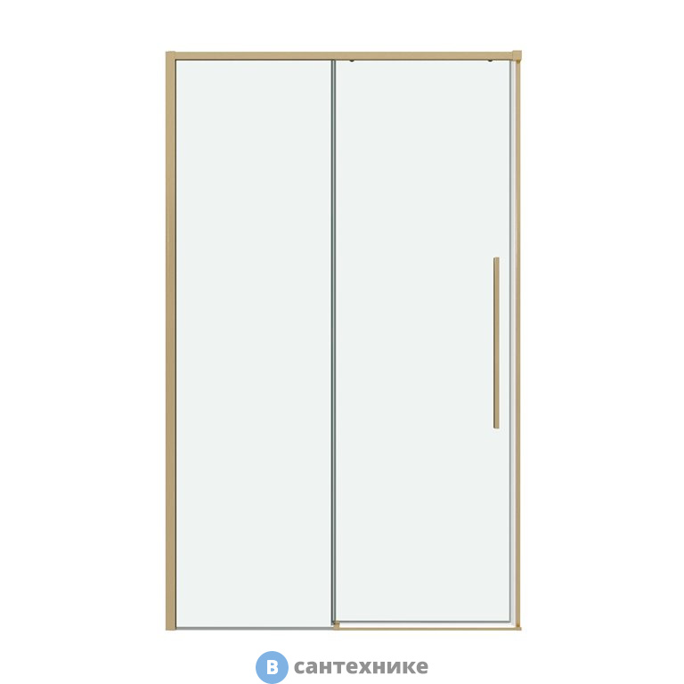 Дверь в нишу Grossman Galaxy 100.K33.01.140.32.00 (140*195) золото сатин, стекло прозрачное