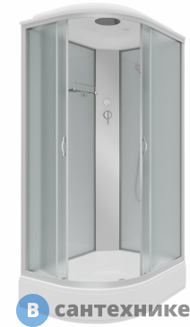 картинка Душевая кабина Niagara NG-33294R 120х90 средний поддон, стекло матовое