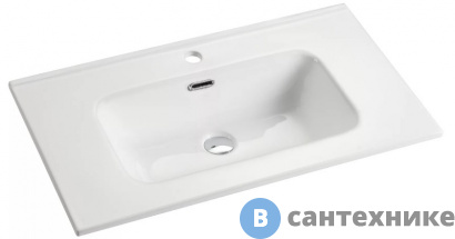 картинка Раковина GID-ceramic 9090s встраиваемая сверху, белый (910х465х170)