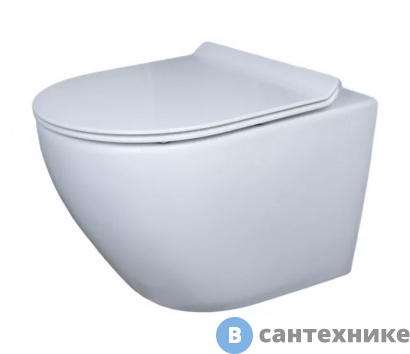 картинка Унитаз подвесной GID-ceramic Tr2198 белый (490х360х360)