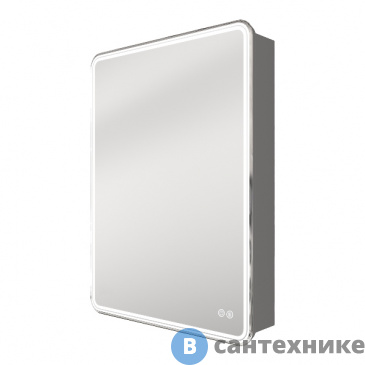 картинка Зеркальный шкаф AZARIO "Air" 1П 600*800 с подсветкой + подогрев (CS00084317)