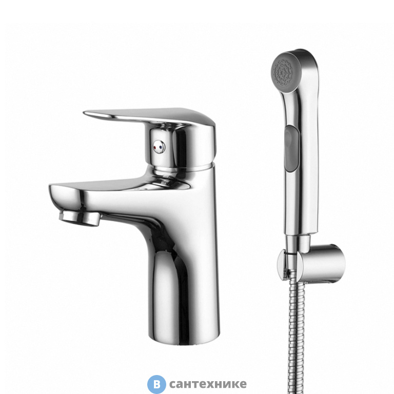 Смеситель IDDIS Torr TORSB00i08 для умывальника с гигиеническим душем