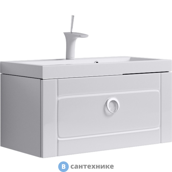 Тумба под раковину Aqwella INFINITY 80 Inf.01.08/001 (подвесная, белый)