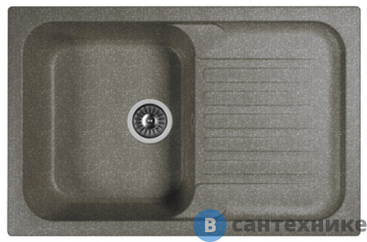 картинка Кухонная мойка Dr. Gans Адель 780, чёрный СМс (25.090.C0780.407)