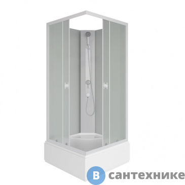 картинка Душевая кабина Niagara Promo P90/26Q/MT/BK (900х900х2000)