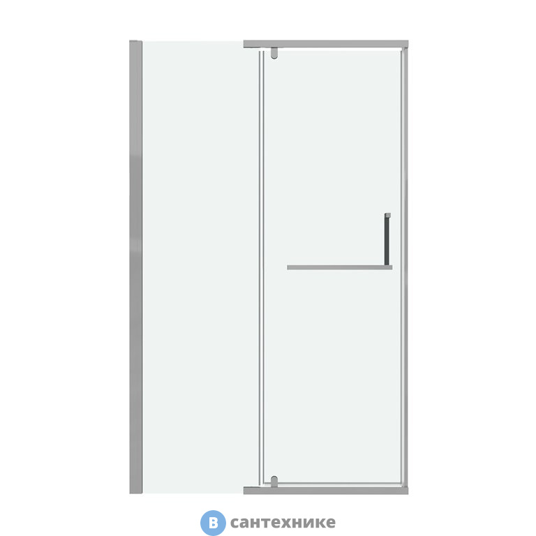 Дверь в нишу Grossman Pragma 100.K33.03.120.10.00 (120*195) хром, стекло прозрачное