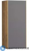 Шкаф Акватон Сохо 1A258403AJA00 350x250x800 подвесной, 1 дверца, графит/дуб веллингтон