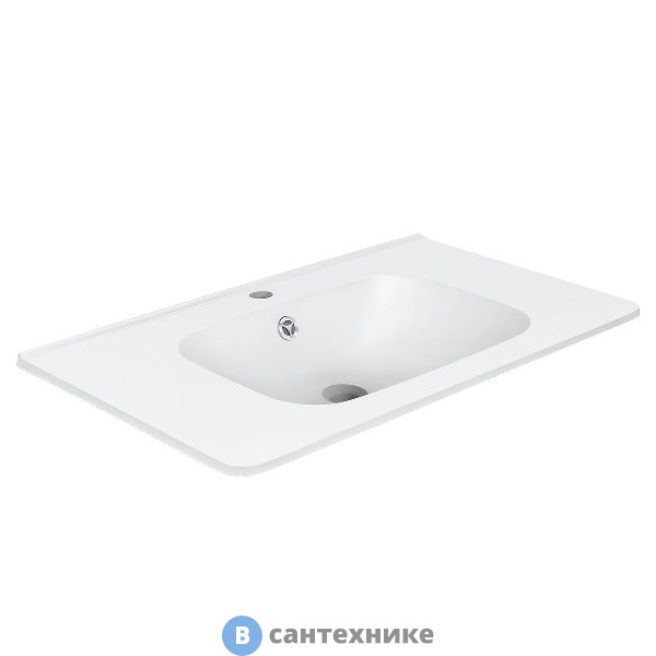 Раковина Vincea VCB-2VP800W из искусственного камня, белый