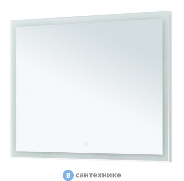 Зеркало Aquanet Гласс 100 LED бел. глянец (274134)