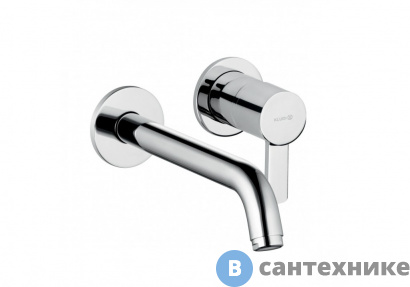 картинка Смеситель Kludi 382450575 ZENTA однорычажный для раковины, внешняя часть, излив 220 мм