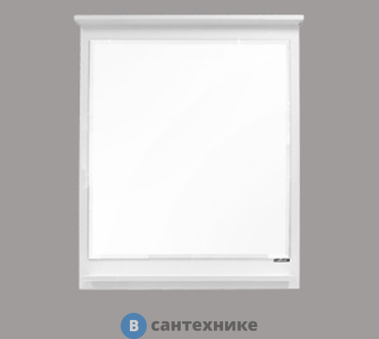 Зеркало Comforty Тбилиси-70 белый глянец