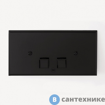 картинка Клавиша смыва 3SC SQUARE Plaque для бачков UP320/720, 33*2,5*h17, чёрный матовый