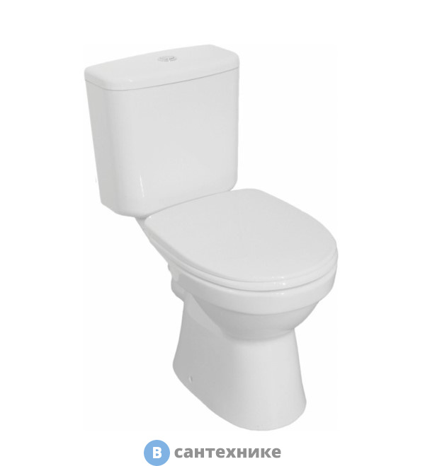 Унитаз-компакт Vitra Norm Fit 9844B099-7200, сиденье термопласт с микролифтом, механизм смыва 3/6 л, универсальный выпуск