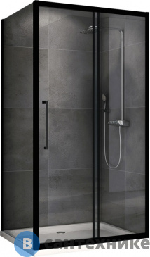 картинка Душевой уголок ABBER Schwarzer Diamant AG30110BH-S100B 110*100*195, без поддона