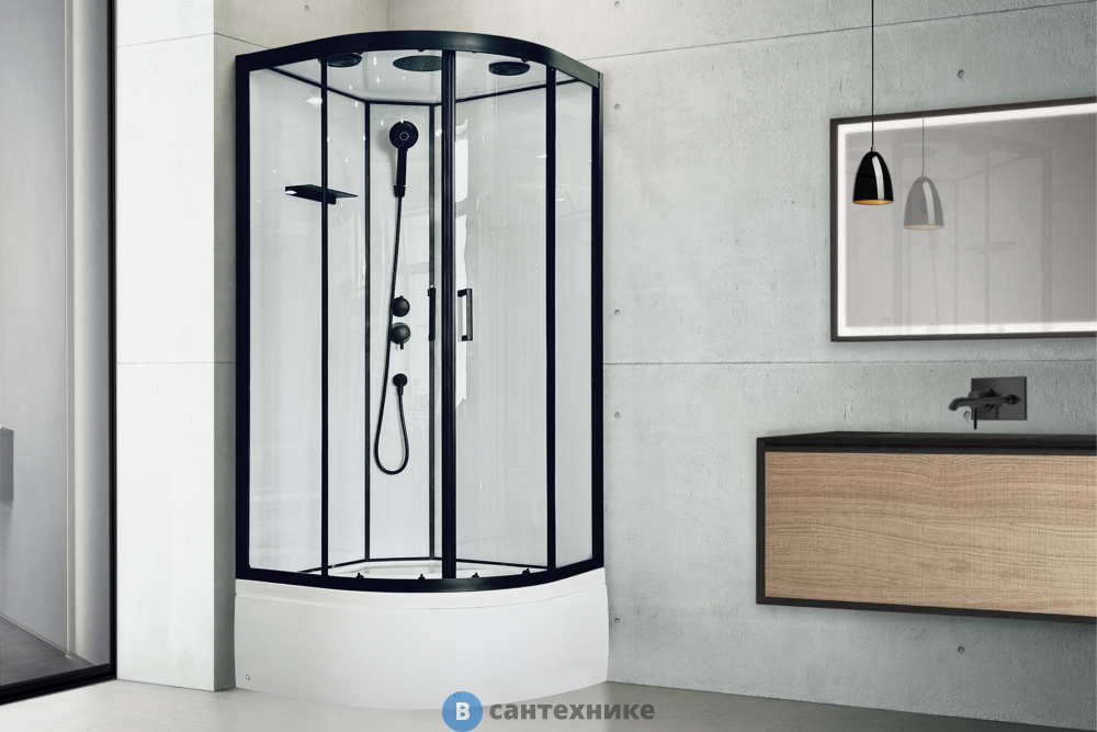 Душевая кабина Royal Bath FATO RB 85CK-T-BL (прозрачное) (RB85CK-T-BL FATO)