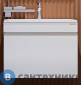 Тумба с раковиной Velvex Pulsus 70 подвесная белая (tpPUL.70-21)