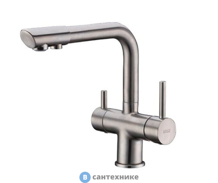 Смеситель WasserKRAFT A8027 для кухни под фильтр латунь, покрытие «матовый хром»