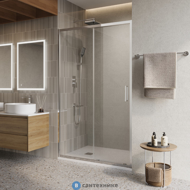 Душевая дверь BelBagno LUCE-BF-1-150-C-Cr