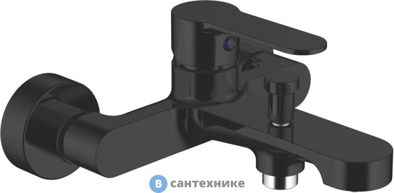 Смеситель Aquanet AF300-20B Passion, для ванны, черн.мат (243295)