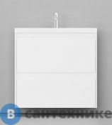 Тумба с раковиной Velvex Klaufs 80.2Y подвесная (белый) (tpKLA.80.2Y-616.216)