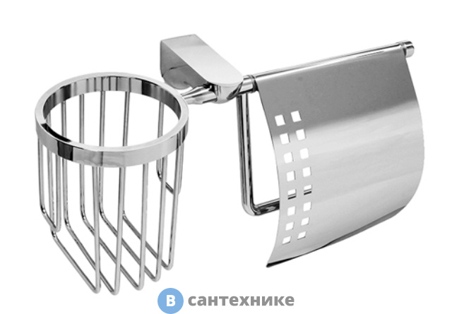 Держатель туалетной бумаги WasserKRAFT Kammel K-8359 и освежителя металл, хромоникелевое покрытие