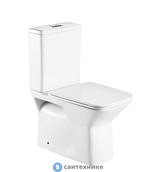 Унитаз с бачком WELTWASSER WW ZINNBACH 001 GL-WT сиденье микролифт