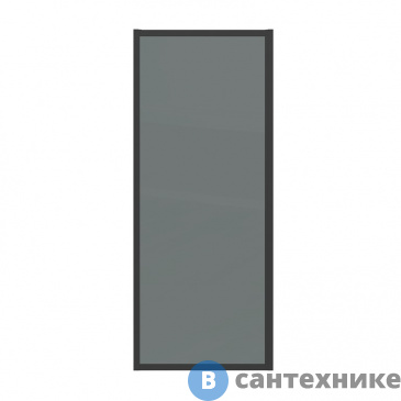 картинка Боковая стенка Grossman Cosmo 200.K33.02.90.21.10 (90*195) черный матовый, стекло тонированное