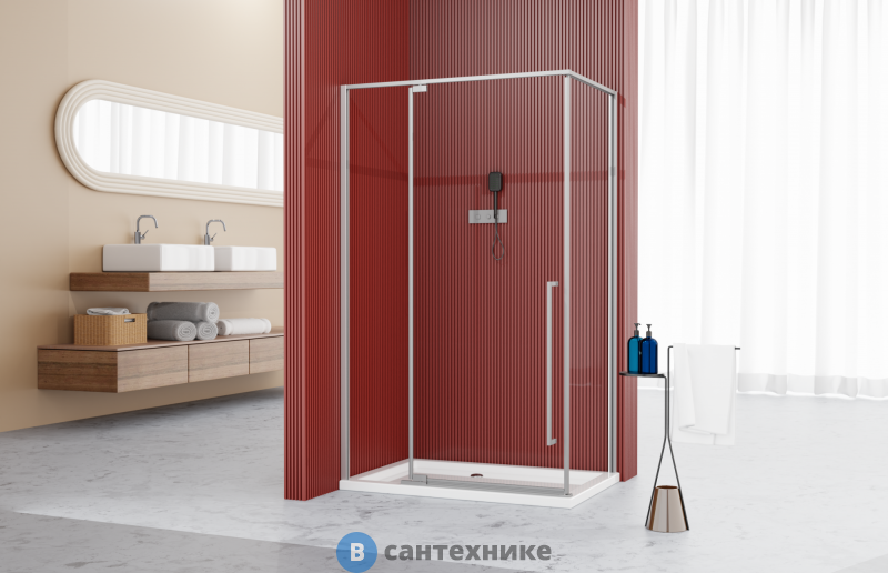 Душевое ограждение ESBANO ESA-128PS-C хром