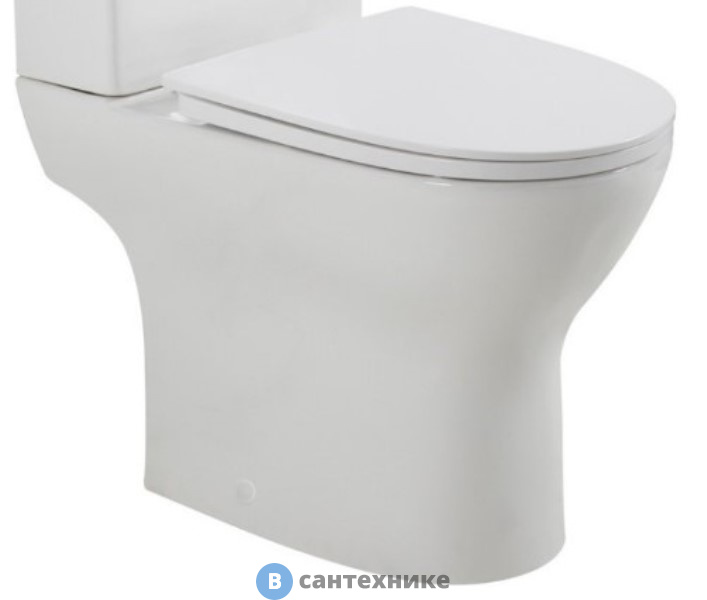Унитаз BelBagno LOUNGE BB045CPR/BB045/051SC безободковый с сиденьем, без бачка