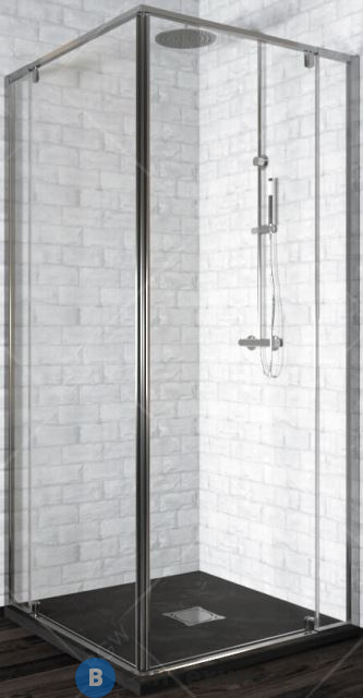 Душевой уголок RGW PA-38 90-100*90-100*195 квадрат/хром/прозрачное/6 мм (06083899-11) без поддона