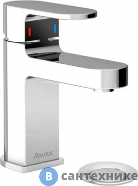 картинка Смеситель Ravak CR 011.00 для умывальника с донным клапаном (X070053)